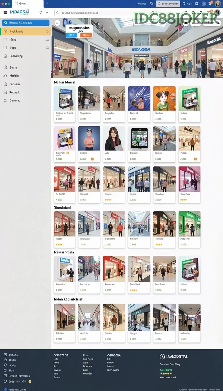 Cuplikan layar REMI101 — menu navigasi